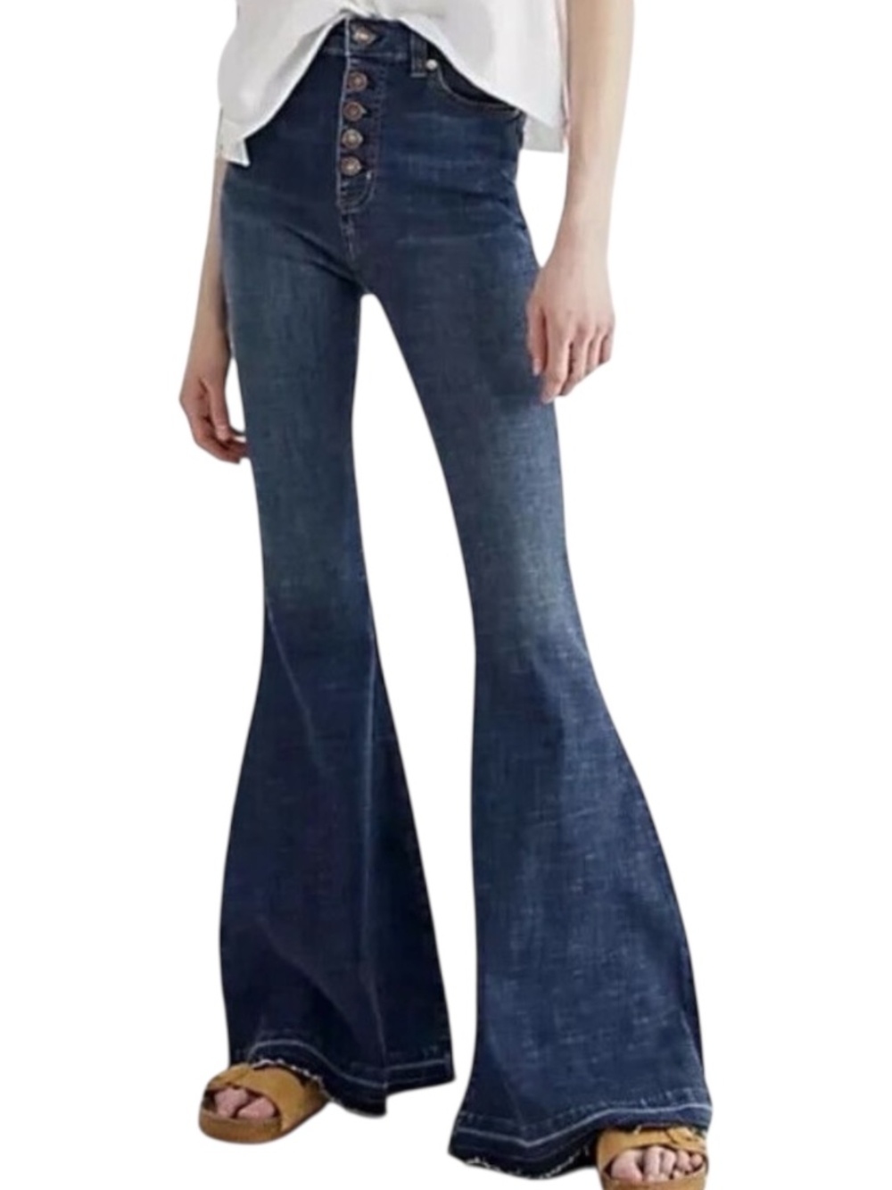 We the Free People Bell Jeans 32 Boho Festival Hippie 70s Stevie Nicks